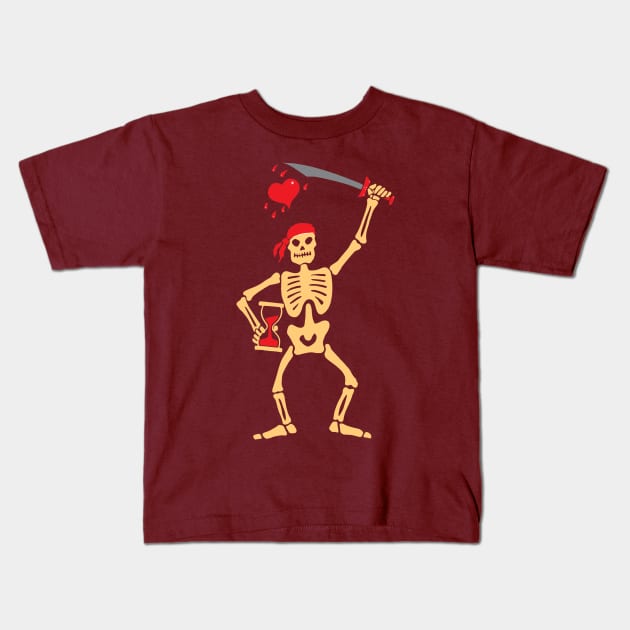 PIRATE FLAG Kids T-Shirt by Armadillo Hat